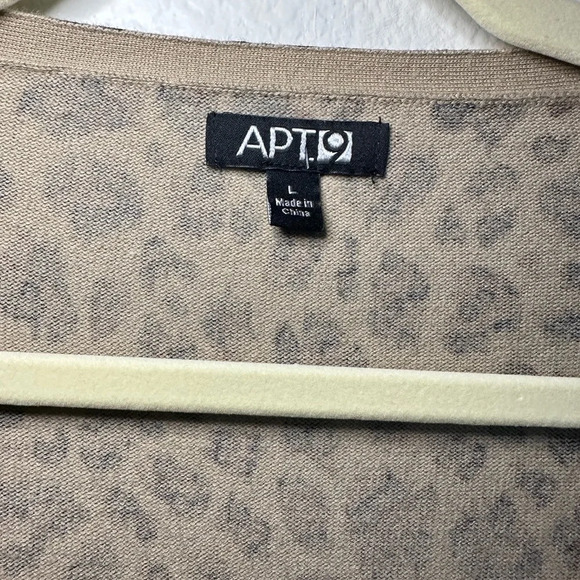 192. Apt. 9 Animal Print Sweater Top - Picture 5 of 12